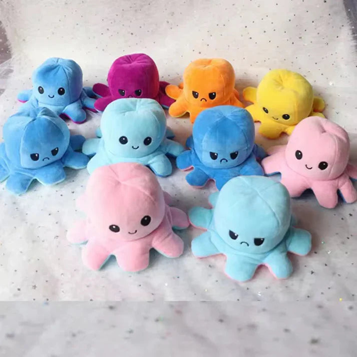 Mini Octopus Reversable Plush Toy