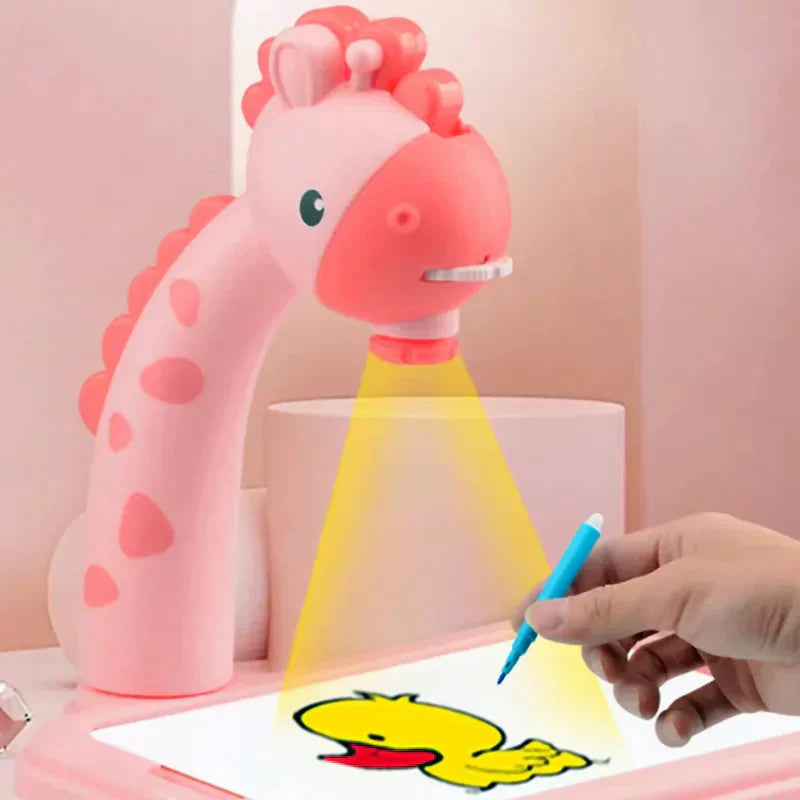 Hello Kitty and Frozen & Spiderman Children Projection Drawing Board LED Projector Drawing Table Toys