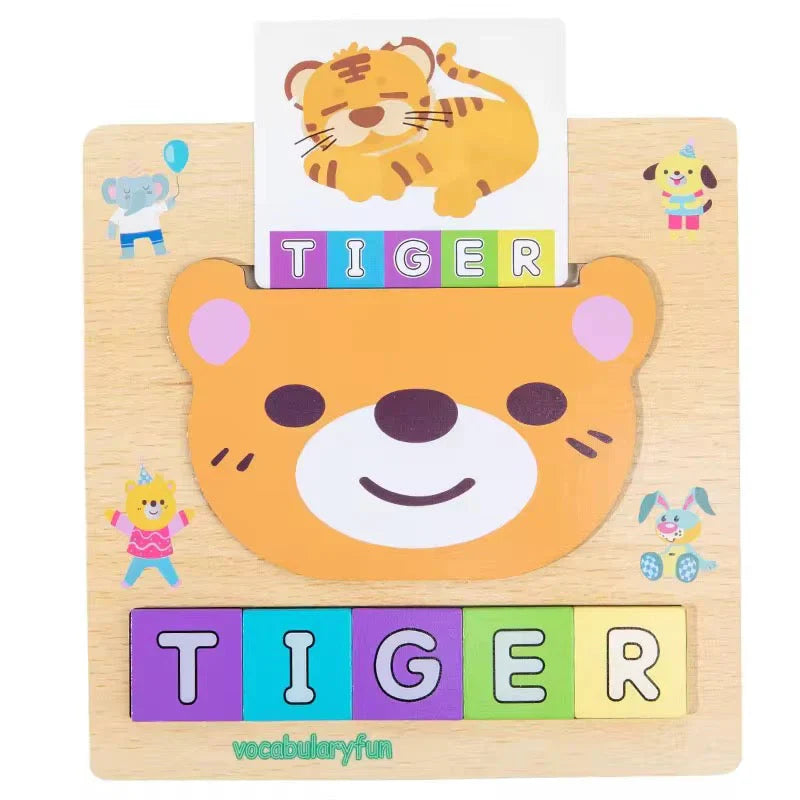 Wooden Spelling Game Toy – Educational Alphabet Puzzle for Kids