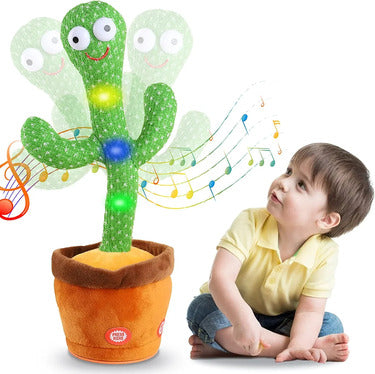 Dancing Cactus Toy: Rechargeable Talking Singing Cactus Toy for Kids