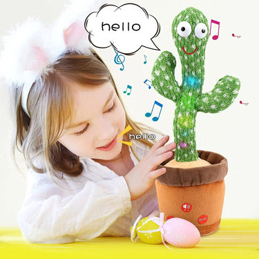 Dancing Cactus Toy: Rechargeable Talking Singing Cactus Toy for Kids