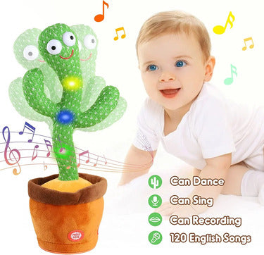 Dancing Cactus Toy: Rechargeable Talking Singing Cactus Toy for Kids
