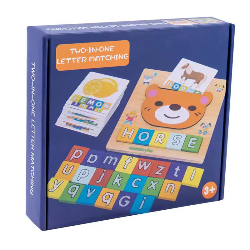 Wooden Spelling Game Toy – Educational Alphabet Puzzle for Kids