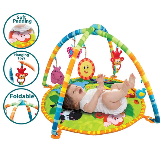 Newborn Play Mat with Rattles – Assorted Colors & Prints