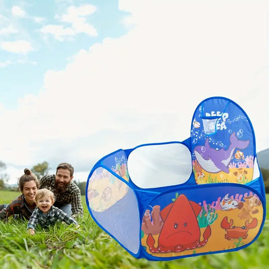 Kids Pop-Up Play Tent with Ball Pit - Free 50 Balls Set - Best for Gifts - ( Allow to open parcel )