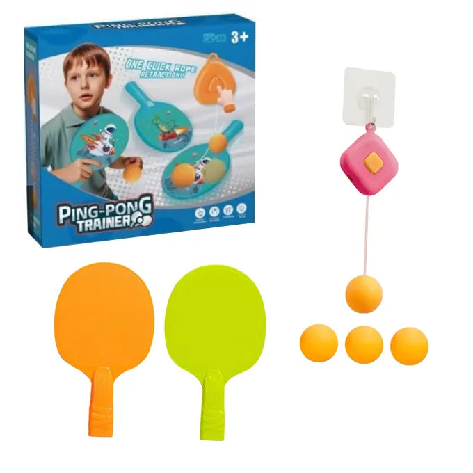Ping Pong Trainer For kids one click rope retraction
