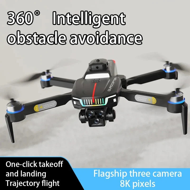 J6 Pro Professional Drone With Triple Camera 4K Camera Result Obstacle avoidance ( Allow to open parcel )
