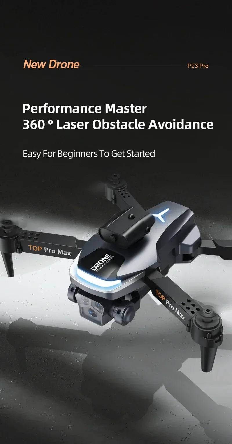 P23 Pro Drone 360 rotate Tipple camera With GPS ( Allow to open parcel )